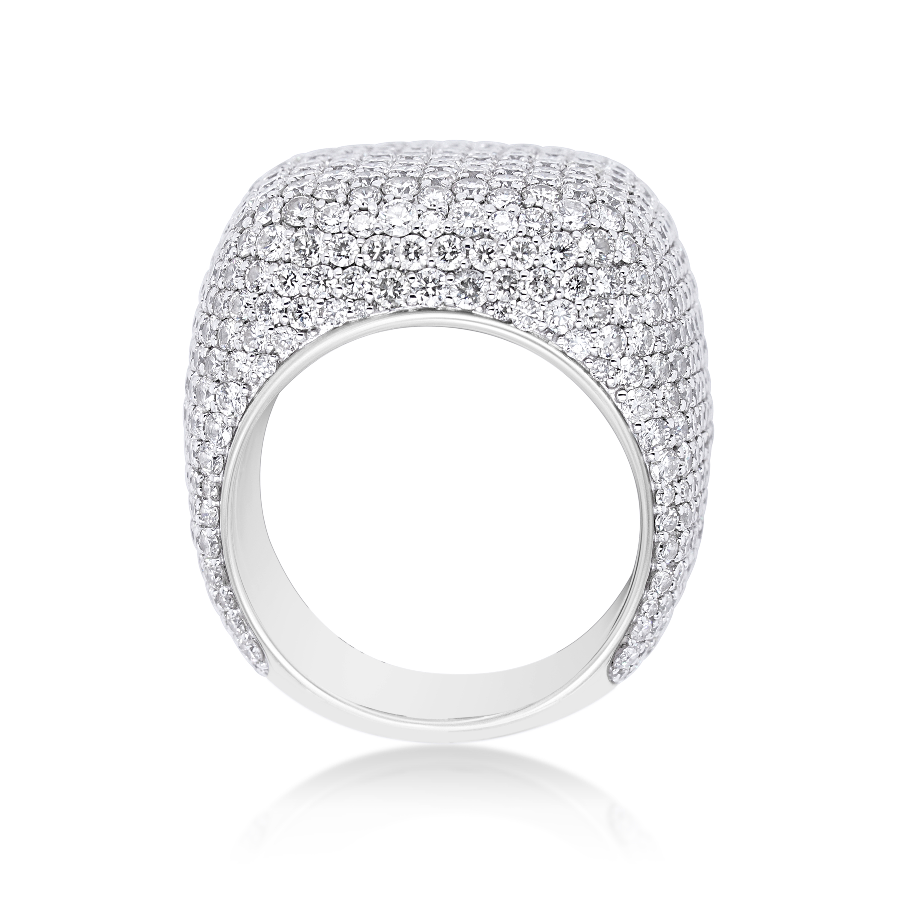 Diamond Ring 11.70 ct. 14K White Gold